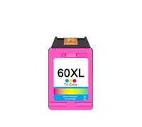 QMLQRGKF Compatible Ink Adhesion Fake Refill 60XL Replacement For 60 60XL Works With DeskJet D2500 D2530 D2545 D2560 F4200 All In One Printer(COLOR)