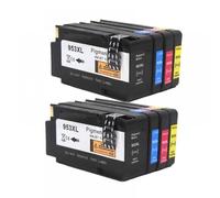 QMLQRGKF Compatible Ink Cartridge 953 953XL Replacement For Printer Models 7720 7740 8210 8218 8710 8715 8718 8719 8720 8725 8728 8730 Works With Pro 953 Series(2SET)