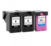 QMLQRGKF Compatible Ink Cartridge Compatible With DeskJet Printers 664XL Replacement Compatible With 1115 2135 3635 1118 2138 3636 3638 4536(2Black 1Color)