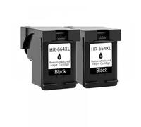 QMLQRGKF Compatible Ink Cartridge Compatible With DeskJet Printers 664XL Replacement Compatible With 1115 2135 3635 1118 2138 3636 3638 4536(2 Black)