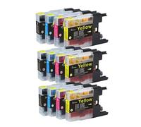 QMLQRGKF Compatible Ink Cartridge LC1220 LC1240 For MFC Series J430W J5910DW J625DW J6510DW J6710DW J825DW DCP Models J725DW J925DW(3Set)