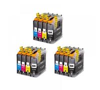 QMLQRGKF Compatible Ink Cartridge LC123 LC121 For MFC Series J4410DW J4510DW J4610DW J4710DW J470DW J6920DW(3SET(12PC))