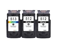 QMLQRGKF Compatible Ink Cartridge PG512 PG512 CL513 CL513 PG-512 CL-513 For Printer Models MP280 MP282 MP330 MP480 MP490 MP492 MP495(2BLACK 1COLOR)