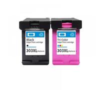 QMLQRGKF Compatible Ink Cartridge Replacement Compatible With 303 XL Photo 6220 6230 7120 Series Inkjet Printers(1Black 1Color)