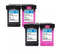 QMLQRGKF Compatible Ink Cartridge Replacement Compatible With 303 XL Photo 6220 6230 7120 Series Inkjet Printers(2Black 2Color)