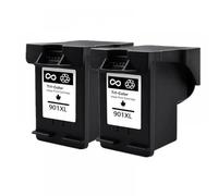 QMLQRGKF Compatible Ink Cartridge Replacement Compatible With 901 XL Officejet J4530 J4540 J4550 J4580 J4585 J4624 J4640 J4660 J4680 Printers(2 Black)