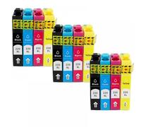 QMLQRGKF Compatible Ink Cartridge Replacement Compatible With WorkForce WF-2750 WF-2760 WF-2630 WF-2650 XP-424 XP-420 XP-320 Printer 220XL T220XL T220(3SET)