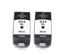 QMLQRGKF Compatible Ink Cartridge Replacement For 934XL 935XL 934 935 Works With Officejet Pro 6230 6830 6835 6812 6815 6820 Series Color Printers(2PCS BLACK)