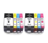 QMLQRGKF Compatible Ink Cartridge Replacement For 934XL 935XL 934 935 Works With Officejet Pro 6230 6830 6835 6812 6815 6820 Series Color Printers(2SET 8PCS)