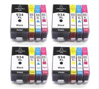 QMLQRGKF Compatible Ink Cartridge Replacement For 934XL 935XL 934 935 Works With Officejet Pro 6230 6830 6835 6812 6815 6820 Series Color Printers(4SET 16PCS)