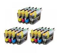 QMLQRGKF Compatible Ink Cartridge Set For DCP-J4120DW J4420DW J4620DW J4625DW J5620DW J5625DW Models LC227 LC225 LC227XL LC255XL(3 SET(12PC))