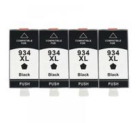 QMLQRGKF Compatible Ink Cartridges 934XL 935XL For Officejet Pro 6812 6830 6815 6835 6230 6820 Printers(4 Black)