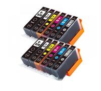 QMLQRGKF Compatible Ink Cartridges Compatible With IP3600 4600 4700 MP540 550 560 620 630 640 980 MX860 Printer(2SET 12PCS)
