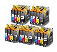 QMLQRGKF Compatible Ink Cartridges Compatible With LC123 Series Printers MFC J4410DW J4510DW J870DW DCP J4110DW J132W J152W J552DW LC123 XL(5SET)
