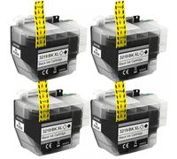 QMLQRGKF Compatible Ink Cartridges Compatible With MFC-J5330DW J5335DW J5730DW J5930DW J6530DW J6935DW Printer LC3219 LC3219XL LC3217 Lc3217XL(4PCS Black)