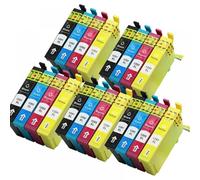 QMLQRGKF Compatible Ink Cartridges Compatible With Printers T1291 T1292 T1293 T1294 Replacement Multipack Compatible With SX435W SX235W WF-3520 WF-3540(5SET)