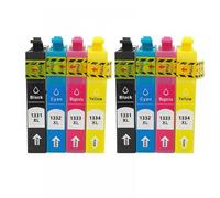 QMLQRGKF Compatible Ink Cartridges Compatible With Stylus Printers T1331 T1332 T1333 T1334 NX420 T12 T22 TX120 NX125 TX129 TX420(2Set)
