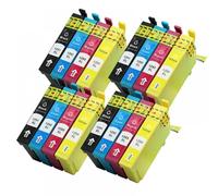 QMLQRGKF Compatible Ink Cartridges Compatible With WorkForce WF-7015 WF-7515 WF-7525 WF-3010DW WF-3520DWF WF-3530DTWF WF-3540DTWF T1291 T1292 T1293 T1294(4SET)