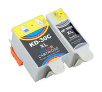 QMLQRGKF Compatible Ink Cartridges KD30 For Office 2150 2170 HERO 2. 2 3. 1 4. 2 5. 1 ESP C310 C110 C315 1. 2 3. 2 3. 2S Inkjet Printers(1 SET(2 PCS))