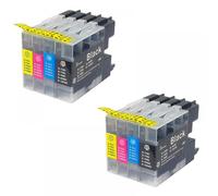 QMLQRGKF Compatible Ink Cartridges LC12 LC17 LC40 LC71 LC73 LC75 LC400 LC1220 LC1240 LC1280 For MFC-J6910CDW J6710CDW J840N J280W(2SET)