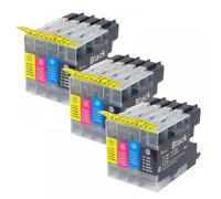 QMLQRGKF Compatible Ink Cartridges LC12 LC17 LC40 LC71 LC73 LC75 LC400 LC1220 LC1240 LC1280 For MFC-J6910CDW J6710CDW J840N J280W(3SET)