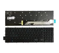 QMLQRGKF Compatible Laptop Keyboard For 3580 3581 3582 3583 3584 3585 UK US Spanish SP Latin LA Brazil BR(BLUE BACKLIT US)