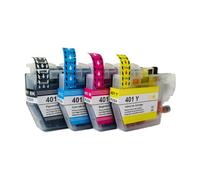 QMLQRGKF Compatible LC401 Inkjet Ink Cartridge For Use With J1010DW J1012DW J1170DW J5340DW J5345DW Printers