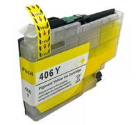 QMLQRGKF Compatible LC406 LC406XL Ink Cartridge For MFC Series Printers J4335DW J4345DW J4535DW J5855DW J5955DW J6555DW J6955DW Refillable: NO(LC406 Y)