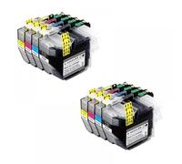 QMLQRGKF Compatible LC406 LC406XL Ink Cartridge For MFC Series Printers J4335DW J4345DW J4535DW J5855DW J5955DW J6555DW J6955DW Refillable: NO(LC406XL 2SET(8PC))