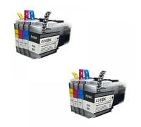 QMLQRGKF Compatible LC406 LC406XL Ink Cartridge For MFC Series Printers J4335DW J4345DW J4535DW J5855DW J5955DW J6555DW J6955DW Refillable: NO(LC406 2SET(8PC))