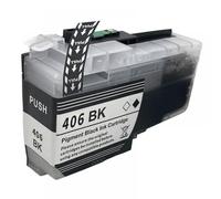 QMLQRGKF Compatible LC406 LC406XL Ink Cartridge For MFC Series Printers J4335DW J4345DW J4535DW J5855DW J5955DW J6555DW J6955DW Refillable: NO(LC406 K)