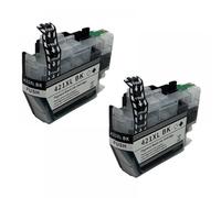 QMLQRGKF Compatible LC421XL LC421 LC421XL Big Capacity Ink Cartridge For DCPJ1050DW MFCJ1010DW DCPJ1140DW Printers Region: Europe(LC421XL K 2PC)