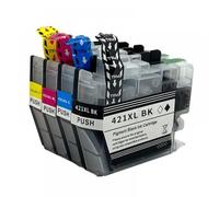 QMLQRGKF Compatible LC421XL LC421 LC421XL Big Capacity Ink Cartridge For DCPJ1050DW MFCJ1010DW DCPJ1140DW Printers Region: Europe(LC421XL 1Set)