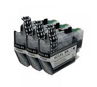 QMLQRGKF Compatible LC421XL LC421 LC421XL Big Capacity Ink Cartridge For DCPJ1050DW MFCJ1010DW DCPJ1140DW Printers Region: Europe(LC421XL K 3PC)