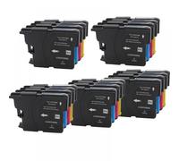 QMLQRGKF Compatible LC985 LC980 LC1100 Ink Cartridges For DCP-J140W 145C 165C 195C 197C 385C 390CN MFC-J265W J410 J415W J220 Printers(5Set)