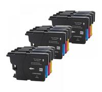 QMLQRGKF Compatible LC985 LC980 LC1100 Ink Cartridges For DCP-J140W 145C 165C 195C 197C 385C 390CN MFC-J265W J410 J415W J220 Printers(3Set)