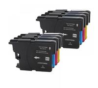 QMLQRGKF Compatible LC985 LC980 LC1100 Ink Cartridges For DCP-J140W 145C 165C 195C 197C 385C 390CN MFC-J265W J410 J415W J220 Printers(2Set)