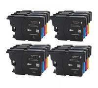 QMLQRGKF Compatible LC985 LC980 LC1100 Ink Cartridges For DCP-J140W 145C 165C 195C 197C 385C 390CN MFC-J265W J410 J415W J220 Printers(4Set)