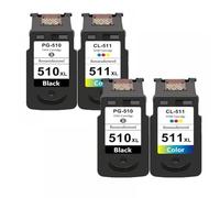 QMLQRGKF Compatible PG510 CL511 Ink Cartridge Replacement Compatible With MP250 MP280 IP2700 MP240 MP270 MP480 MX320(2Black 2Color)