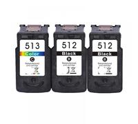 QMLQRGKF Compatible PG512 CL513 Ink Cartridge Replacement Compatible With MP280 MP490 Series Printer(2Black 1Color)