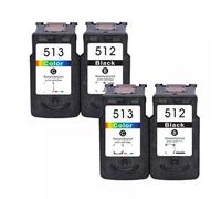 QMLQRGKF Compatible PG512 CL513 Ink Cartridge Replacement Compatible With MP280 MP490 Series Printer(2Black 2Color)