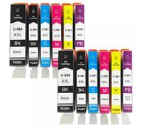QMLQRGKF Compatible PGI580 Ink Cartridge 580XXL 581XXL Compatible With TR7550 TS6250 TS8350 TS6350 Printers(2SET)