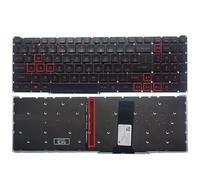 QMLQRGKF Compatible US Laptop Keyboard For 5 AN515-54 AN515-55 AN515-43 7 AN715-51 AN715-51(RED BACKLIT)