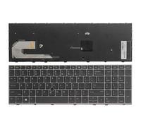 QMLQRGKF Compatible US Laptop Keyboard For 850 G5 With Pointing Stick Silver Frame Backlit Or Non-Backlit Options(NO BACKLIGHT)
