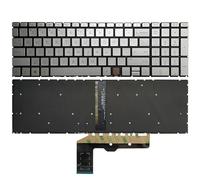 QMLQRGKF Compatible US Laptop Keyboard For X360 15-ED 15M-ED 15-EE 15M-EE TPN-C149 15-AG TPN-W140 17-CG 17M-CG 17T-CG(SILVER)