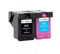 QMLQRGKF Compatible with 65 5010 5020 5030 5032 5052 5055 2625 2628 2630 2632 2633 Printer 65XL Ink Cartridge(1Black 1Color)