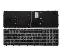 QMLQRGKF Keyboard For 850 G3 15u G3 Laptop US Layout Non Backlit With Pointing Stick Compatible With Select Laptop Models(SILVER BORDER)