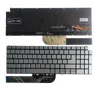 QMLQRGKF Laptop Keyboard Compatible With 15 5500 Series(SILVER WITH BACKLIT)