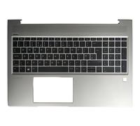 QMLQRGKF Laptop Keyboard Compatible With ProBook 15 450 G6 455 G6 455R G6 450 G7 455 G7 455R G7 Palmrest Upper Cover(UK NO BACKLIT)