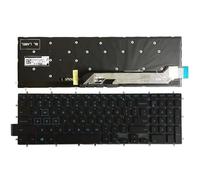 QMLQRGKF Laptop Keyboard Compatible With Vostro 15-5000 5568 7778 7786 7779 7577 7567 UK/US/Spanish SP/Latin LA/Brazil BR(BLUE BACKLIT US)